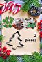 New Year's Special 2 Pieces Metal Cookie Mold Pine Tree Pastry Cookie Supplies
