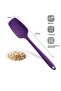 2-piece purple silicone spoon and spatula set - heat resistant, non-stick, non-marking, 27cm - 2