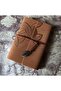 Retro Leaves Pendant Tumbled Leather Cover Leaf Blank Writing Journal Notepad Daily Gift