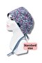 Standard Size Blue Tiny Flowers Surgical Cap Doctor Nurse Health Worker Hospital Cap