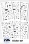 6-Piece Sticker Set / Bullet Journal / Scrapbook / Agenda Sticker Set / Sticker Book