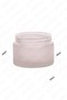 50ml frosted color cream jar glass cream box with matte silver color lid 50cc glass jar 1pc - 4