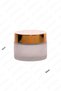 50ml frosted color cream jar glass cream box with shiny gold color lid 50cc glass jar 1pc - 6