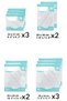 10 Pack Vacuum Food Storage Bags - Air-Free Ziplock Transparent Bag Vacuum Bag - 7