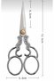 Silver Colored Promise Engagement - Sewing Embroidery Scissors - 2