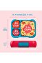 Pop 3 Compartment Lunchbox Flame Red/turqooise - 4