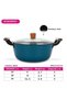 Non-Stick Stockpot w/ Glass Lid Seagreen Series Enamelled Lightweight Cast Iron 24x11cm/4L - 3