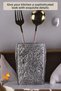 Countertop Spoon Holder Modern Countertop Spoon Holder Decorative Vertical Spoon Holder Antique Silver Color Model 7 - 4