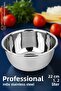 Inox Bowl - 22 cm 1.2 Liter Mixing Bowl Professional 304 Stainless Steel 721836