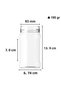 326 ml Glass Jar 326 cc Honey Jar with Deep Metal Gold Lid 15 Pieces - 2