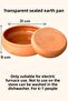 Transparent Glazed Earthenware Pan-Oven Tray Casserole Dish Medium Size 31X9 cm - Compatible with Household Electric Ovens - 5