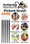 Paint Brush 6 Number 5 Pcs Flat Tip Synthetic Painting Brush Economic Watercolor Acrylic Paint Gouache Bo - 3