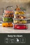 8-piece airtight storage container set anthracite 2x(250-500-750-1200 ml) - 7