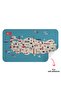 Educational and Instructional Decorative Children's Room Turkey Map Wall Sticker-3874 - 4
