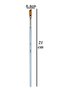 Side Cut Brush 1/4 1 Piece Synthetic Bristle Side Cut Brons Brush For Art And Hobby Acrylic Paint Oil Paint