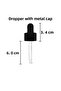 30ml Matte Black Glass Dropper Serum Bottle 30Cc Black Metal Cap Dropper Glass Bottle 2Pcs - 4