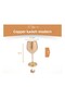 Copper Goblet Modern Model Shiny Copper Color Set of 2 - 5
