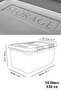 2-Piece Pulses Storage Container with Sliding Lid - Multi-Purpose Locked Lid Erzak Sugar Flour Container Gray 10 Lt - 6