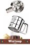 Special Stainless Steel One Hand Convenient Handle Pastry Dough Spice Fine Screen Large Chamber Flour Screen - 3