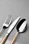 Milano Gold Satin 12-Person 89-Piece Cutlery Set with Leather Box - 2