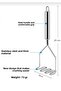 Potato Masher with Metal Handle, Easy and Fast Potato Mashing Tool - 3