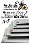 A5 Cardboard Gray 2 mm 50 Pcs 1 Pack 14.8X21 cm A-5 Cardboard 2.0 mm Thickness A-4 Cardboard