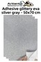 Silver Gray Adhesive Glitter Eva 50X70 cm 3 Pieces Glitter Adhesive Eva Sponge School Nursery Kindergarten Eliş