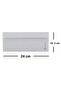 1000 Pieces of Silicone Diplomat White Envelope 90 Gr Without Window - 3