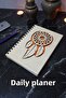 A5 Dream Catcher Wooden Cover Daily Planner Notebook - Undated Agenda - Undated Planner