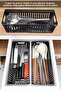 5-Piece Modular Cutlery Set - Kitchen Organizer Drawer Organizer Knife Holder Ladle Black - 3