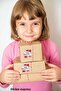Square Shape Pink Red Rose Happy Holidays Tag Eid Al-Fitr Adha Sticker - 4