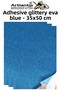 Blue Adhesive Glitter Eva 35X50 cm 3 Pieces Glitter Adhesive Eva Sponge School Nursery Kindergarten Handicraft Etk