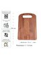 Natural Wooden Cutting Board and Presentation Holder |   30X20Cm |   Beech Tree - 5