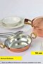 18 cm Forged Copper Sahan Egg Pan Kuymak Menemen Pan 18 cm