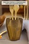 Countertop Spoon Holder Modern Countertop Spoon Holder Decorative Vertical Spoon Holder Antique Gold Color Model 19 - 4