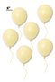 Small Mini Size Yellow Color Macaron Balloon 50 Pieces 6 Inch 15 Cm Party Balloon Soft Color Birthday Decoration - 3