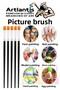 Paint Brush 4 Number 5 Pcs Flat Tip Synthetic Painting Brush Economic Watercolor Acrylic Paint Gouache Bo - 3