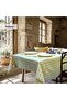 100% Cotton Happy Days Minimal Natural Wooden Bread Basket Tableware and Picnic Set 7 Pcs.