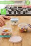 Milk & Food Storage Container Set of 3 Mini Round Storage Container Bpa Free 175 ml - 2