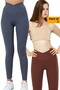 2-Piece Leggings Ribbed High Waist Recovery Sports Leggings Cross Waist Detailed Indigo + Brown