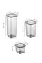 Set of 12 Mega Food Storage Containers with Vacuum Silicone Lids - 4X (0.55Lt 1.2 Lt 1.75Lt) - 7