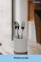 Countertop Cutlery Decorative Upright Cutlery Holder Cylinder Cutlery White Color Model 1 - 3