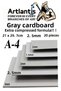A4 Cardboard Gray 2.5 mm 20 Pcs 1 Pack 21X29.7 cm A-4 Cardboard 2.5 mm Thickness A-4 Cardboard