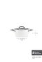 X Refika Swiss Crystal Metal Non-Stick Pot with Handle, Fireproof and Non-Stick, with 0 Oil, 24 Cm, Creamy - 2