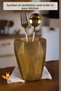 Countertop Spoon Holder Modern Countertop Spoon Holder Decorative Vertical Spoon Holder Antique Gold Color Model 19 - 3