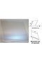 A6 L-shaped horizontal label holder for furniture/home textiles/appliances, 1mm thick, 25 pieces.