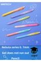 0.7mm gel ballpoint pen fluent fast drying blue color ink wri̇tech american brand silent pen - 3