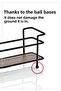 Metal Spice Rack Stand with Wooden Base - Spice Rack Organizer - 2