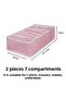 Set of 2 Leaf Powder 7 Compartments Cabinet Drawer Accordion Folding Laundry Organizer - 2