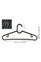 40 Pieces - Black Clothes, Scarf, Shirt, T-Shirt Hanger Unbreakable Hanger - 5